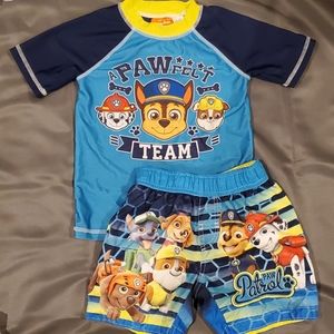 Rash Guard & Swim Trunks